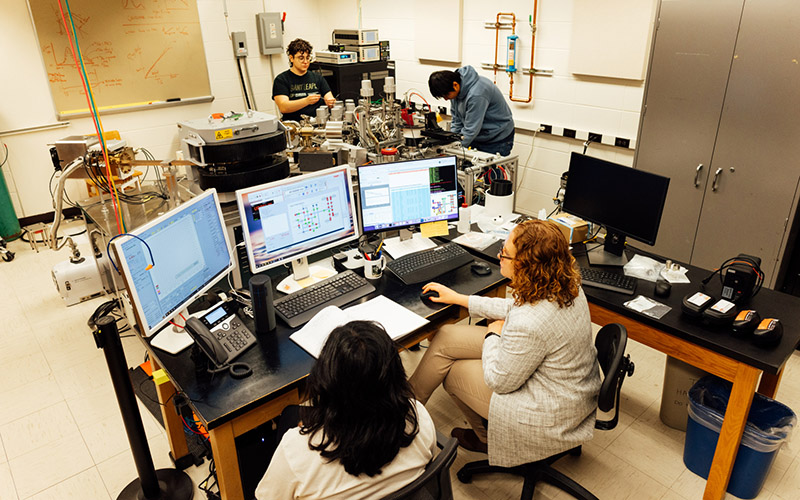 Dr. Marissa Tremblay and the Isotopx NGX multi-collector sector field mass spectrometer.