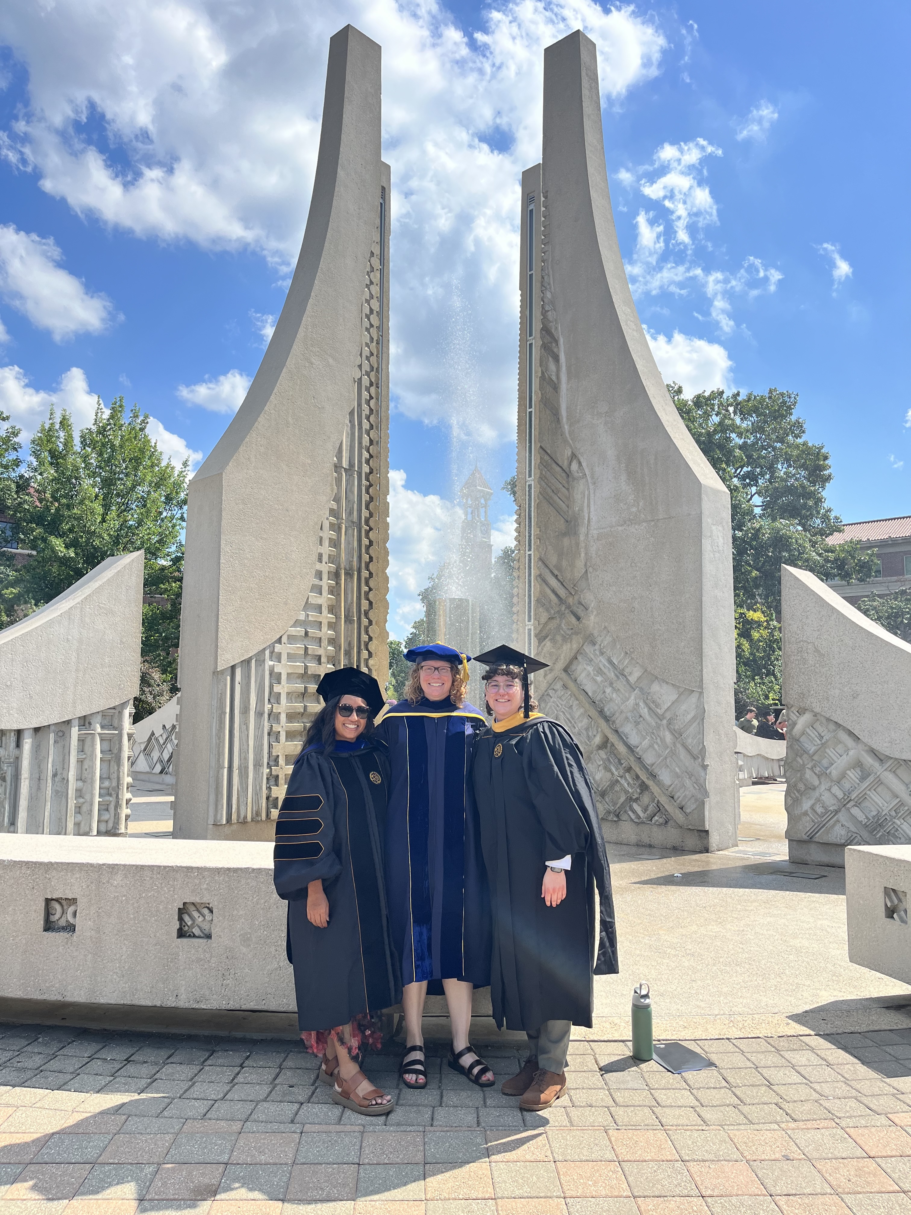 moe, marissa, and addison at graduation