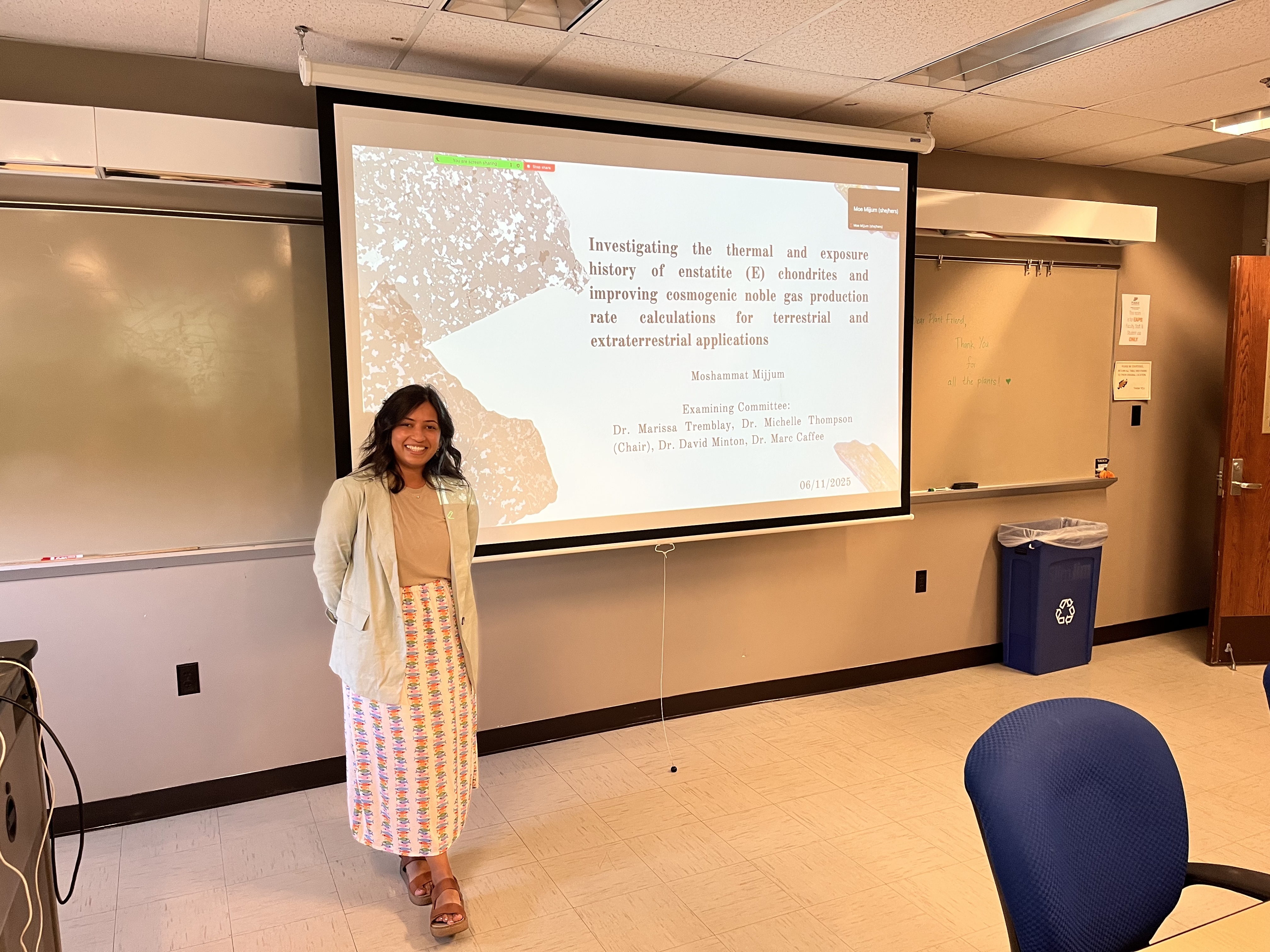 Moe at her PhD defense