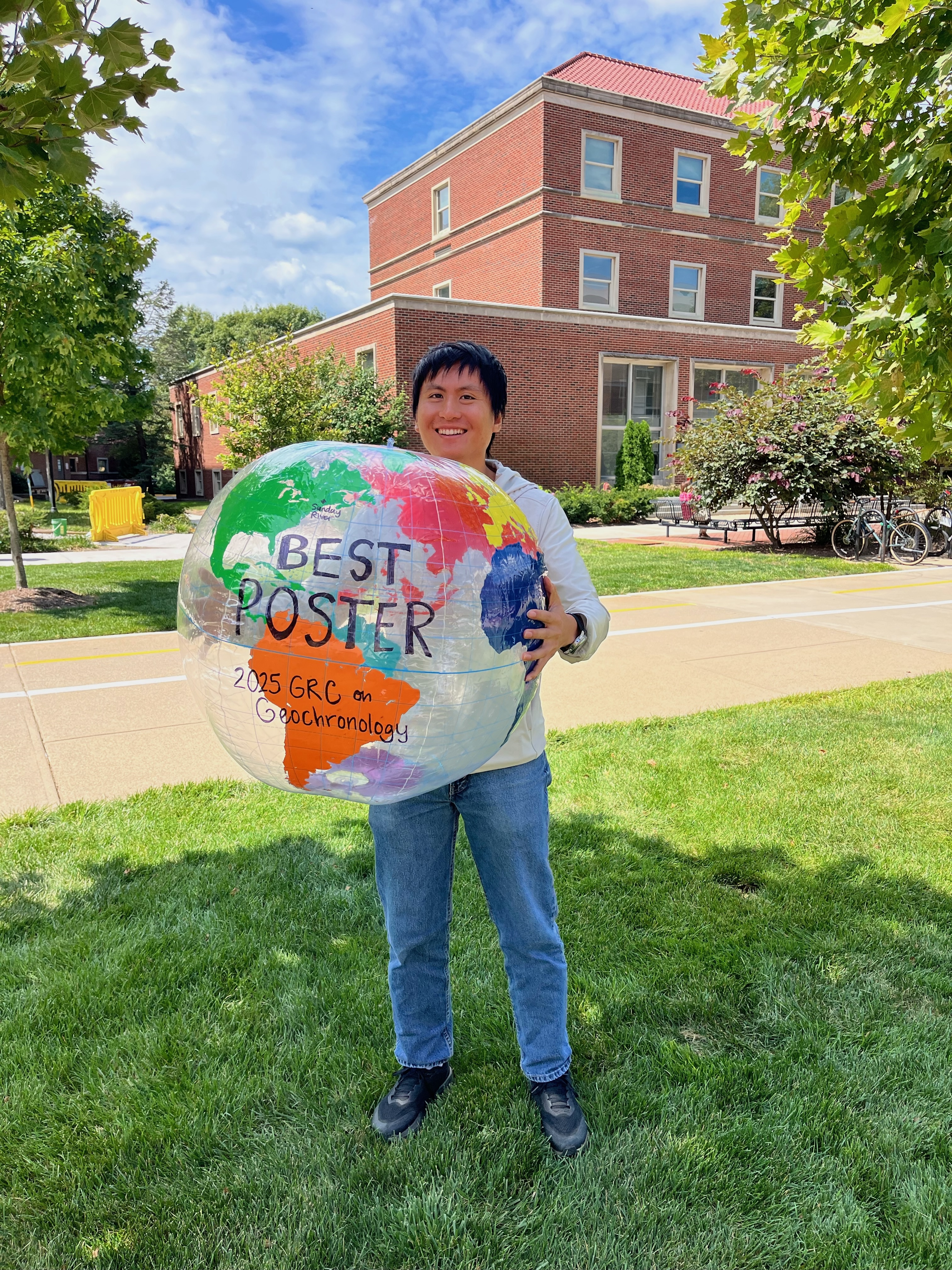 Wenbo with best poster award